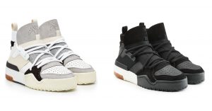 STYLEBOP.com - ADIDAS ORIGINALS BY ALEXANDER WANG Sneakers with Leather - 954 AED