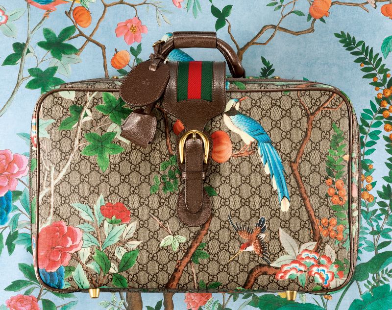Gucci Tian print suitcase 