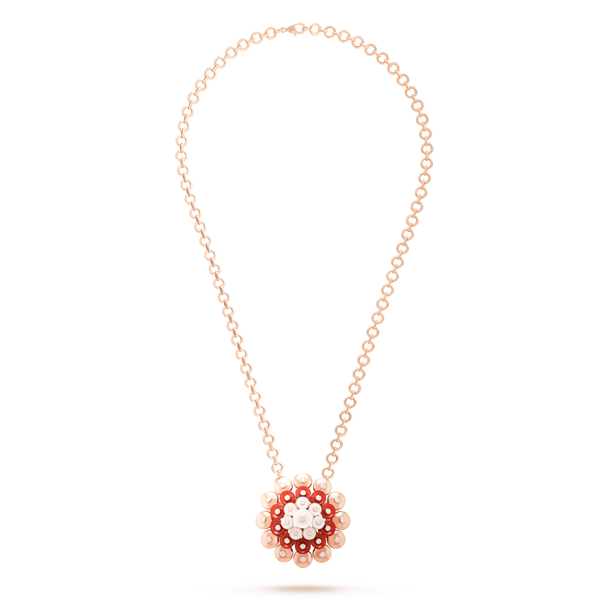 VCARO9J800_Website Product Sheet_cornaline_Bouton d'or pendant_1178936
