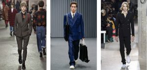Image from left to right: Dries van Noten, Balenciaga, Lanvin