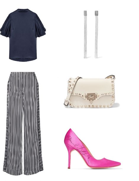 Navy and pink is a winner