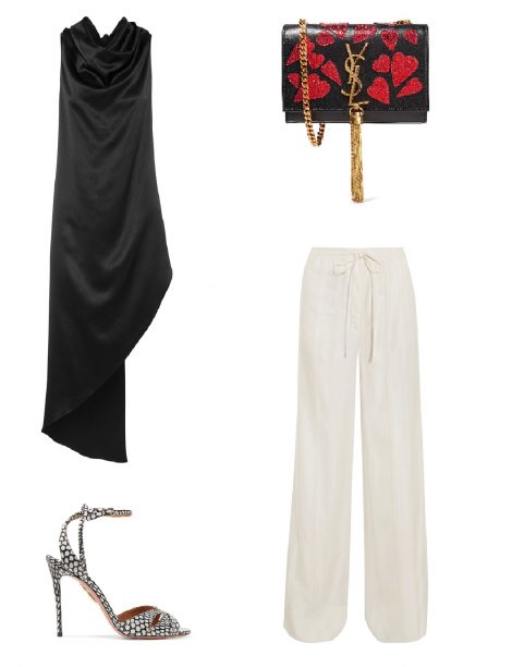 Monochrome with pops of print