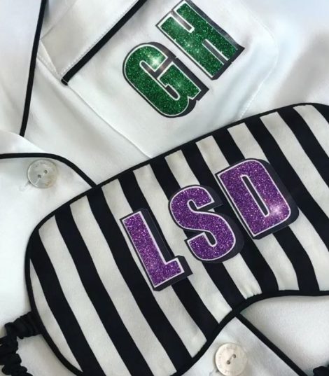 Olivia Von Halle Eye Mask And Shirt