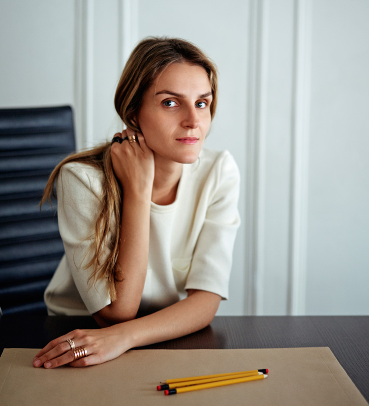 Gaia Repossi in Chanel clogs, Jewelry designer Gaia Repossi…