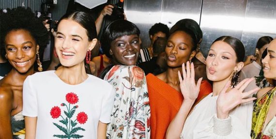 oscar de la renta ss19 nyfw bella hadid