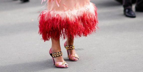 feather trend fashion prada