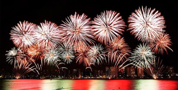 Guinness World Record abu dhabi nye fireworks