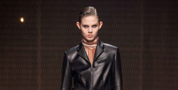 Hermes ready to wear autumn fall 2019 leather look black trend