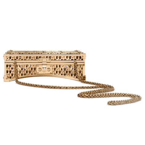 Moynat Minaudière Métallique - Gold - face HD