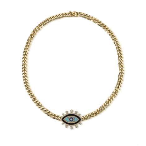 The Last Line - Curb Link Chain Enamel Eye - AED60553