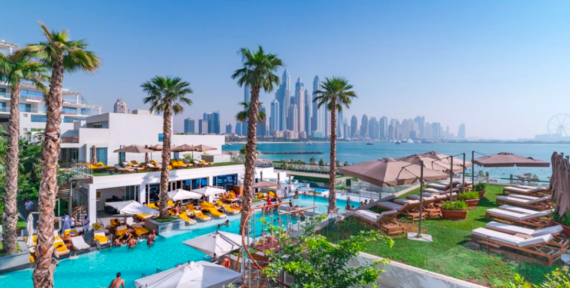 The main pool at FIVE Palm Jumeirah
