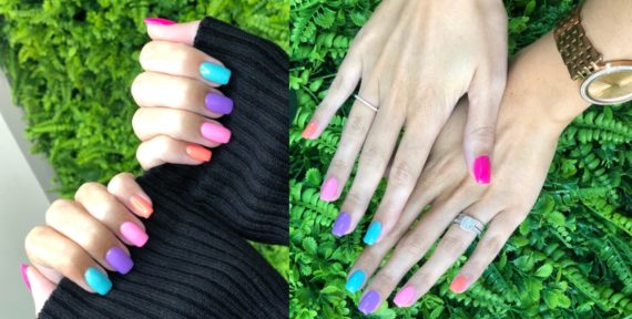 Rainbow Multicolour Nails Trend That Hair Tho Salon Dubai