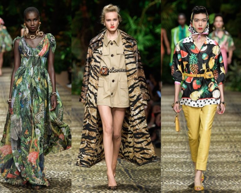 Inside Dolce & Gabbana's Jungle Themed Runway Show for Spring 2020 at ...