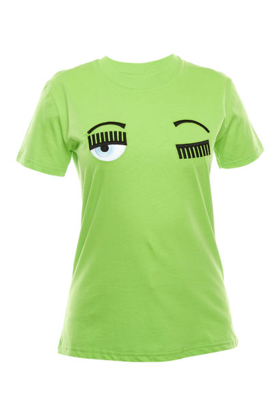 Tutus Kurniati - Chiara Ferragni - T-shirt Flirting - Green- AED 550- 4