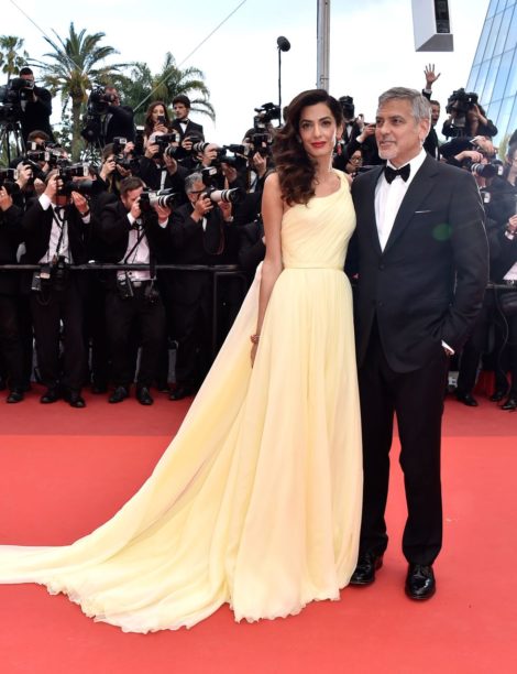 Amal Clooney in atelier versace