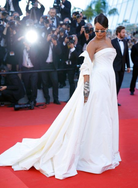 Rhianna wearing Dior