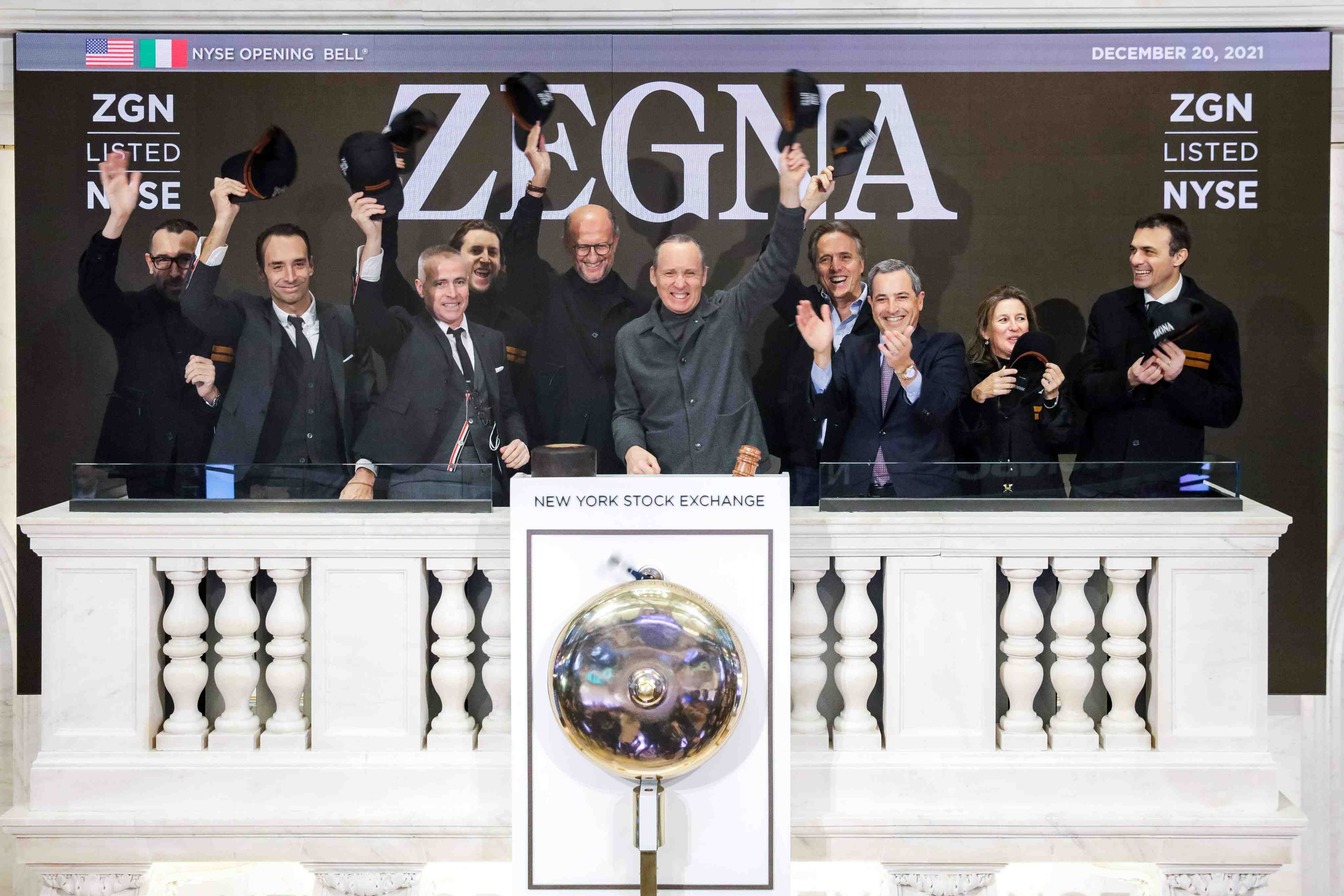 Zegna Group rings the bell on New York Stock Exchange as it completes  partnership with Investindustrial Acquisition Corp.