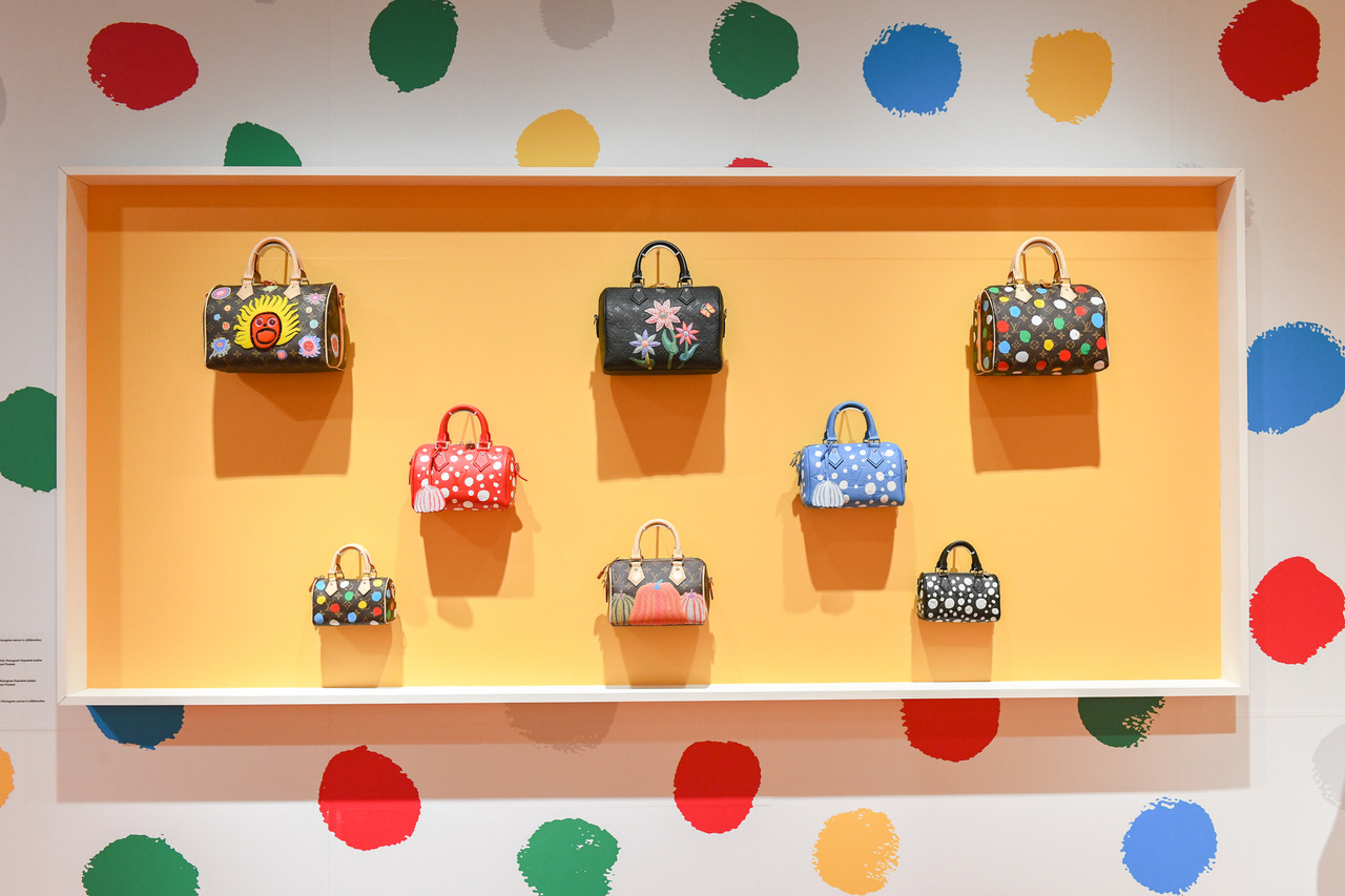 A Louis Vuitton bag is seen on display at Art Basel 2022 on