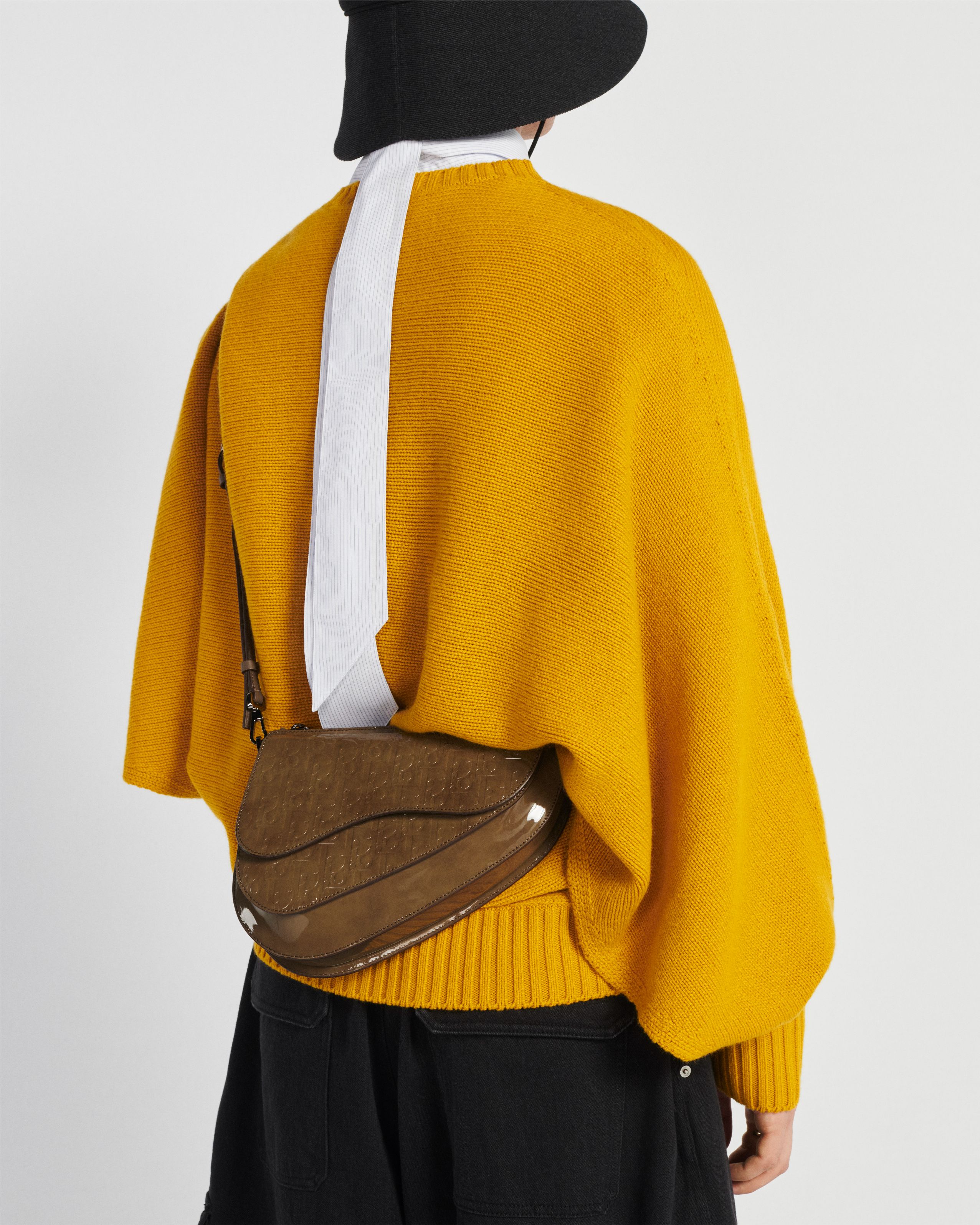 Dior - Boxy Saddle Bag Yellow Dior Oblique Gravity Leather - Men